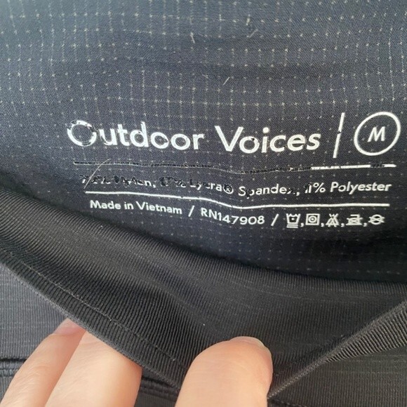 Outdoor Voices Black 7/8 Length Leggings - Size Medium - EUC - Picture 5 of 7